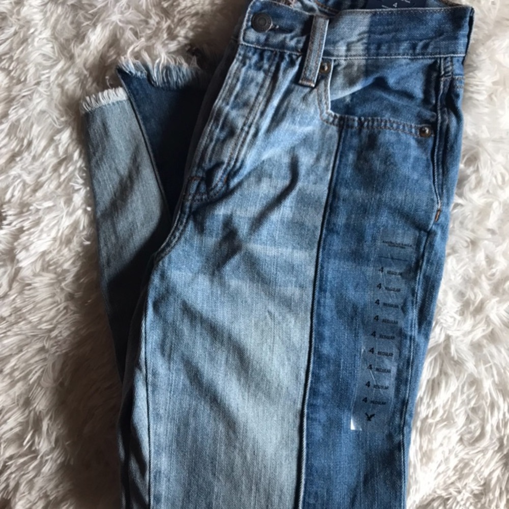 Vintage High Rise two toned Jeans